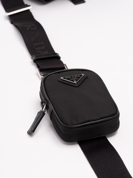 Prada Men Re-Nylon And Saffiano Leather Shoulder Bag