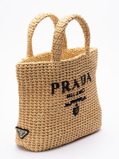 Prada Women Small Crochet Tote Bag