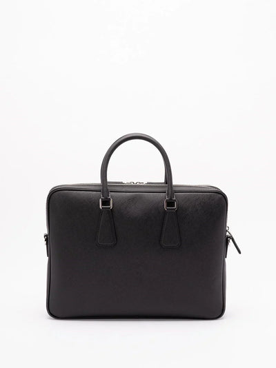 Prada Men Saffiano Leather Briefcase