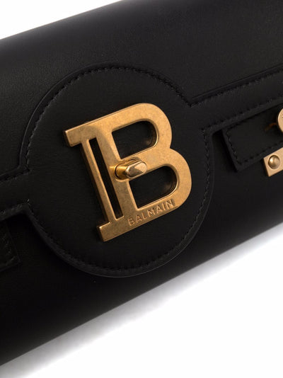 Balmain Women B-Buzz 23 Leather Shoulder Bag