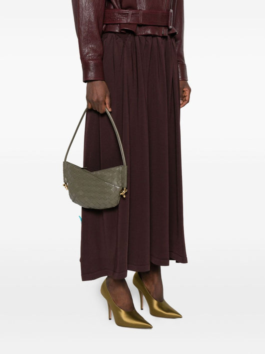 Bottega Veneta Women Solstice Baby Leather Shoulder Bag