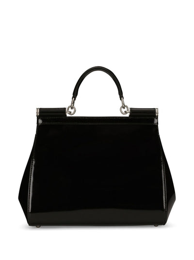 Dolce & Gabbana Women Sicly Large Shiny Leather Handbag