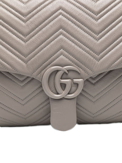 Gucci Women Gg Marmont Maxi Leather Shoulder Bag