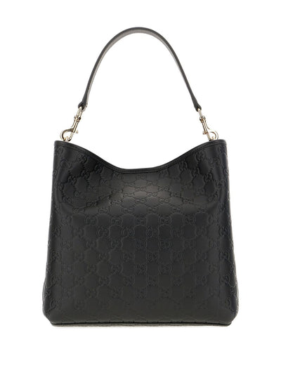 Gucci Women Gg Emblem Medium Leather Hobo Bag