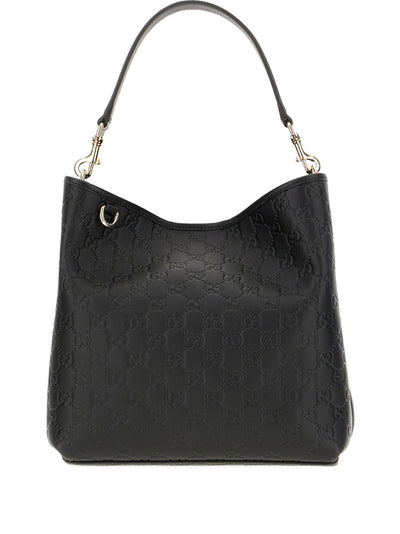 Gucci Women Gg Emblem Medium Leather Hobo Bag
