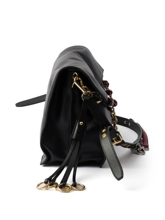Prada Women Prada Soft Sound Large Leather Shoulder Bag