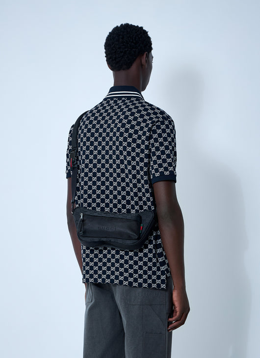 Gucci Men Large Nexus Crossbody Bag