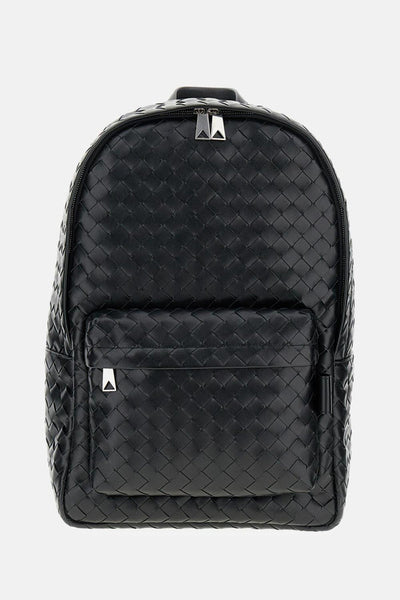 Bottega Veneta Men Leather Messenger Backpack