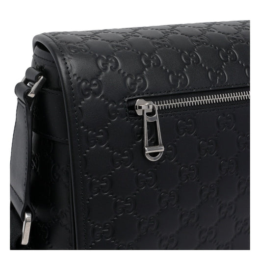 Gucci Men Medium Gg Emblem Crossbody Bag