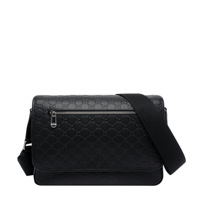 Gucci Men Medium Gg Emblem Crossbody Bag