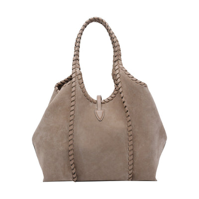 Tod's Women Medium Suede T Timeless Shopping Bag