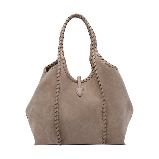 Tod's Women Medium Suede T Timeless Shopping Bag