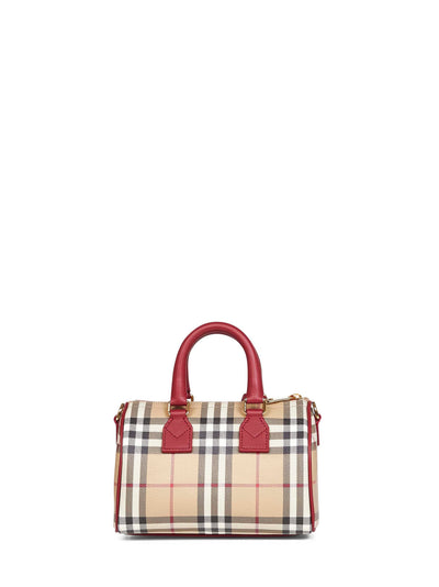 Burberry Women Archive Beige Check Mini Bowling Bag