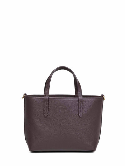 Burberry Women Brown And Beige Bloomsbury Mini Reversible Tote Bag
