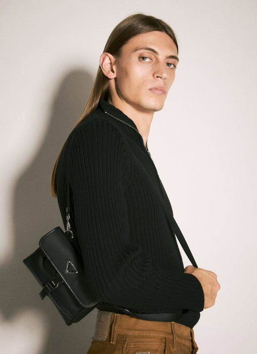 Prada Men Re-Nylon Phone Crossbody Bag