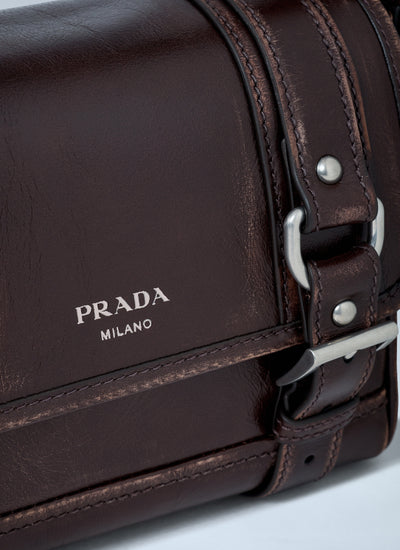 Prada Men Leather Explore Crossbody Bag