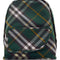 Burberry Men Check Motif Nylon Backpack
