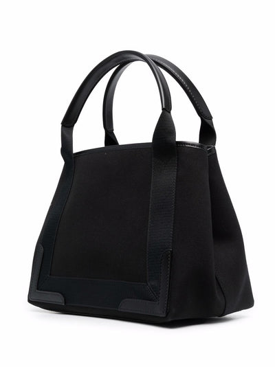 Balenciaga Women Navy Cabas Small Canvas Tote Bag
