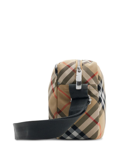 Burberry Men Check Crossbody Bag