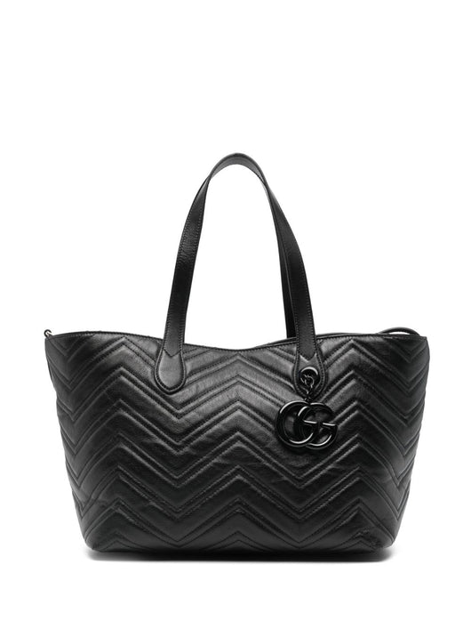 Gucci Women Gg Marmont Leather Tote Bag