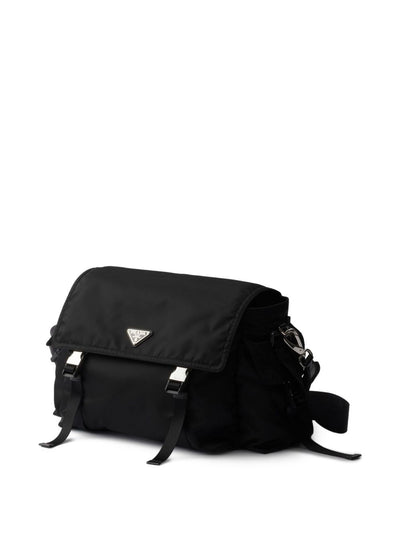 Prada Men Prada Explore Re-Nylon And Leather Crossbody Bag