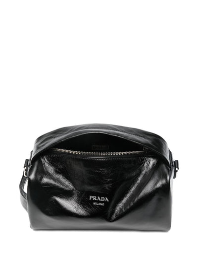 Prada Men Leather Crossbody Bag