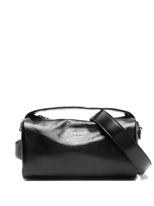 Prada Men Leather Crossbody Bag