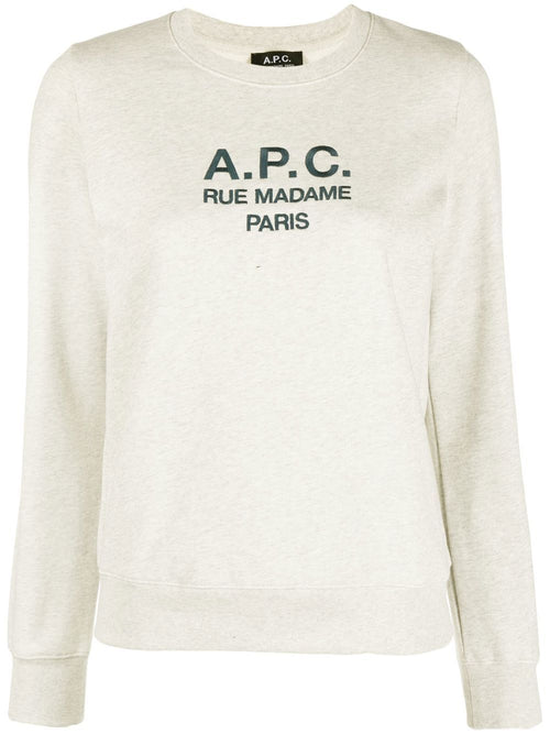 A.P.C. Women Tina Sweatshirt With Embroidered Logo