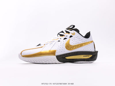 White/Black/Metallic Gold